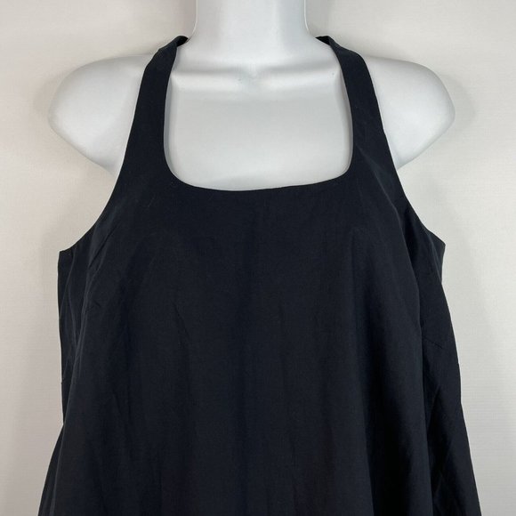 Maeve Anthropologie Black Sleeveless Bubble Hem Trapeze Midi Dress Pocke… - Picture 2 of 8